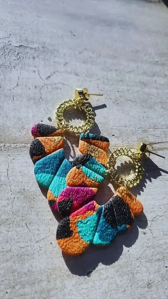 Bijoux - Boucles d’oreilles colorées JANET - LES TRÉSORS DE CIA