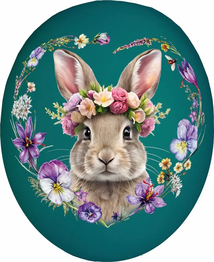 Cadeaux - œufs de Pâques 15 cm 'Floral Couture' - NESTLER GMBH FEINKARTONAGEN