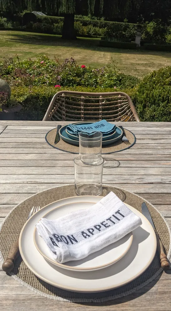 Linge de table textile - SET DE TABLE CIRCLE PUR LIN - CHARVET EDITIONS