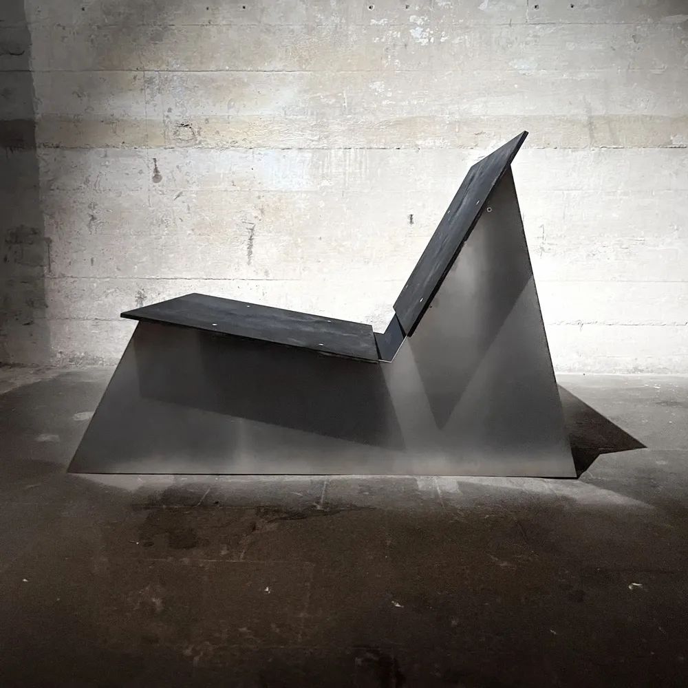 Fauteuils de jardin - Chaise longue en aluminium - Fauteuil design minimaliste métallique - CASE STUDIOS