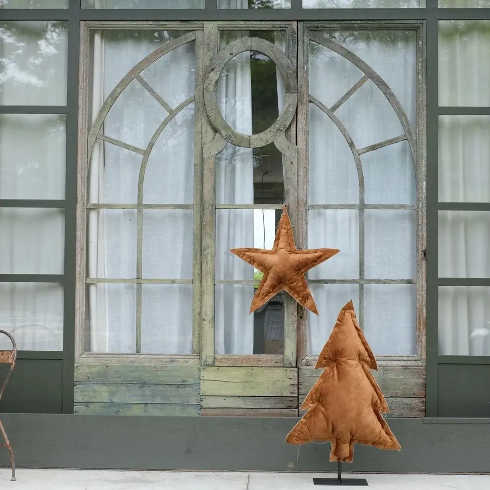 Autres décorations de Noël - Sapins lumineux Bronze - ROSE VELOURS