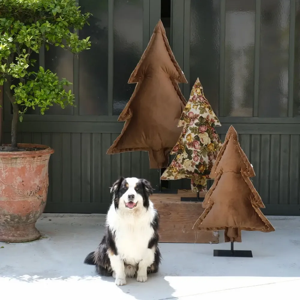 Decorative objects - Terre luminous fir trees - ROSE VELOURS