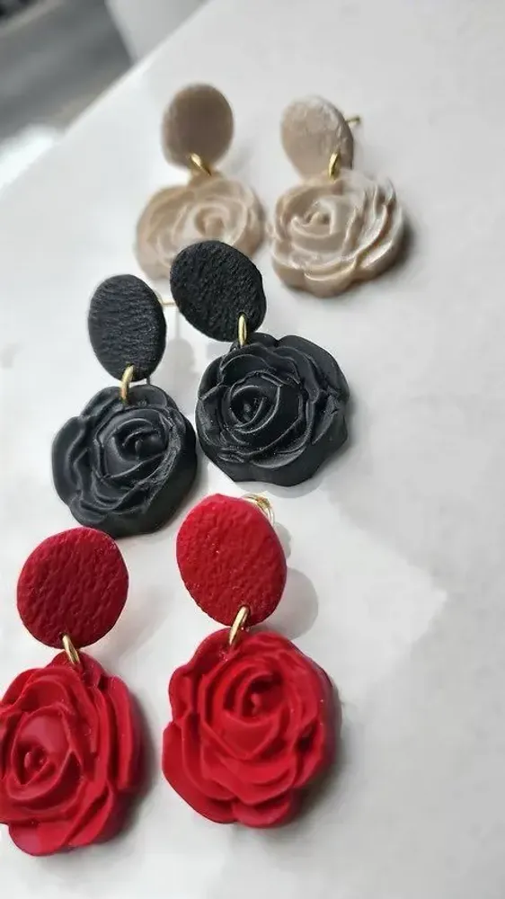 Jewelry - Boucles d’oreilles pendantes fleurs ROSALIA - LES TRÉSORS DE CIA