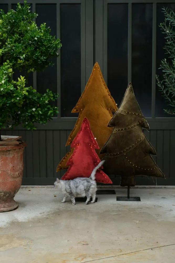 Decorative objects - Terre luminous fir trees - ROSE VELOURS