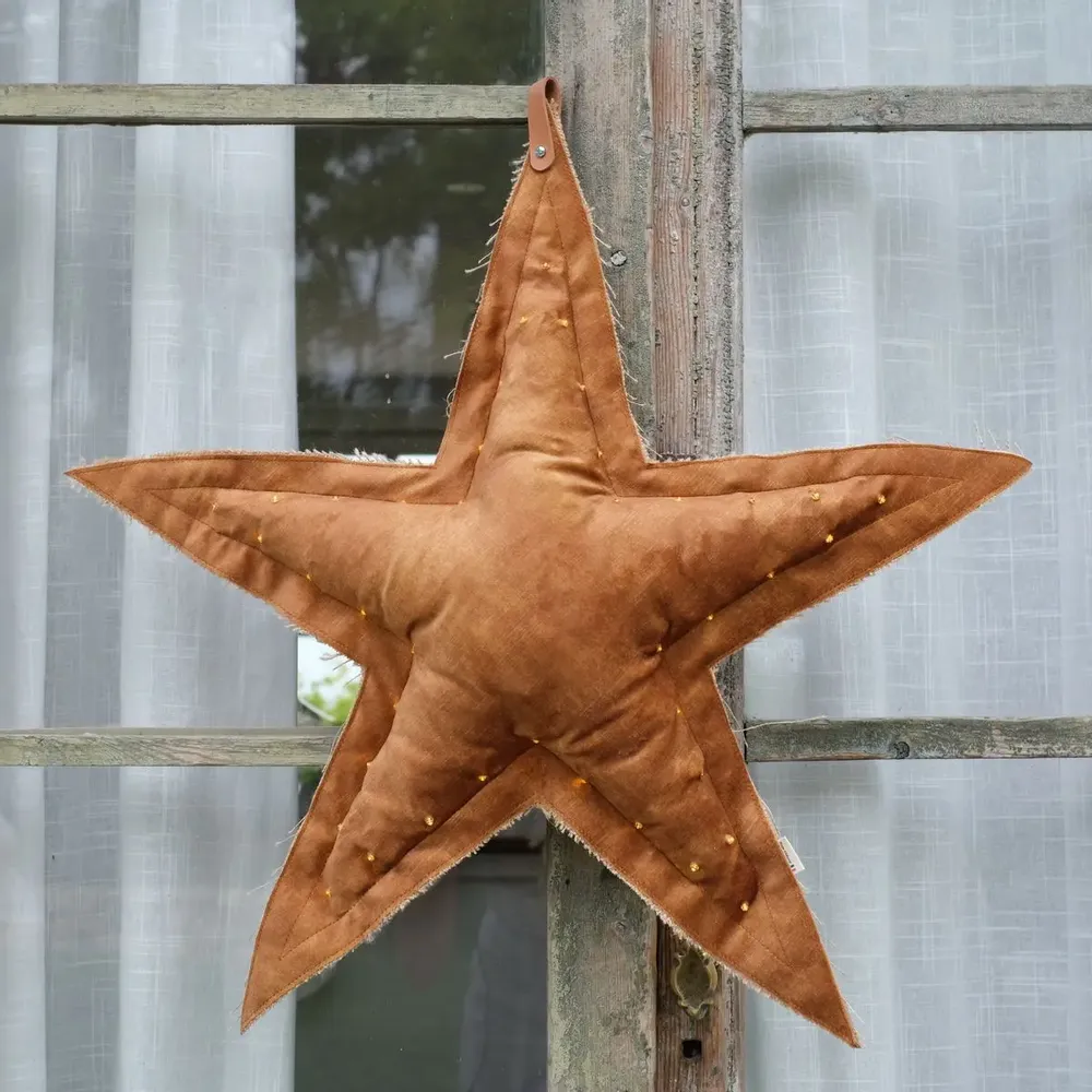 Decorative objects - The luminous stars - ROSE VELOURS