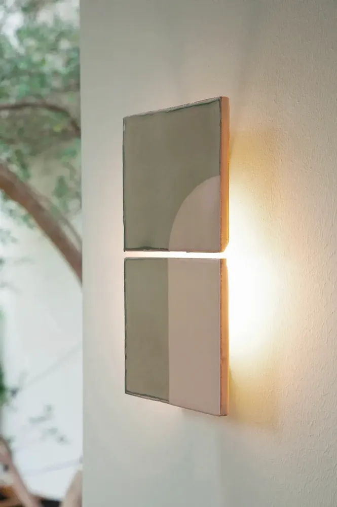 Wall lamps - Ceramic Wall light Tiles - VIOLAINE D'HARCOURT LIGHTING