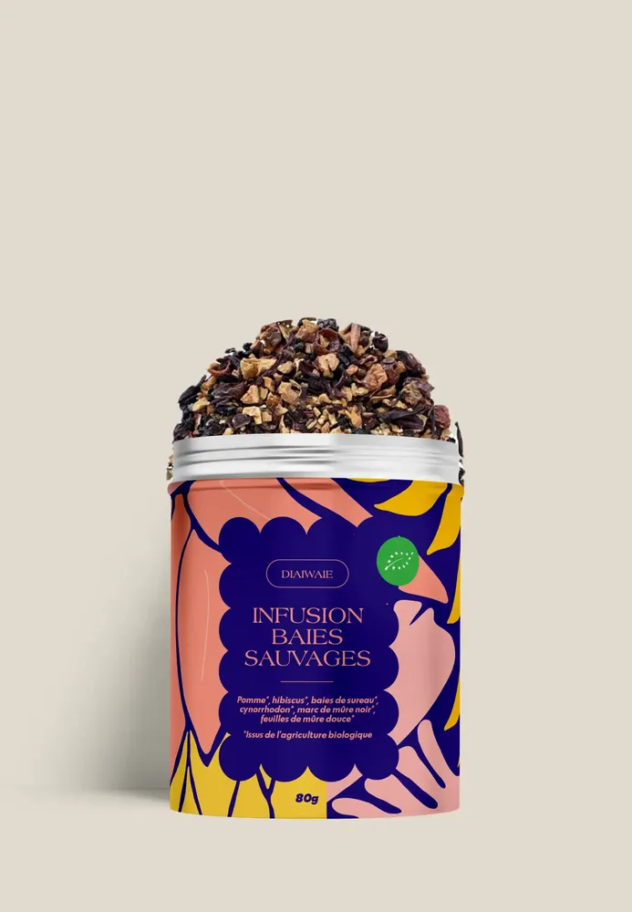 Coffee and tea - Organic Wild Berry Infusion (70g) - DIAIWAIE