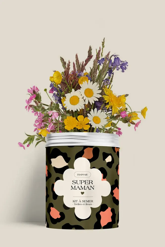 Décorations florales - Kit à semer - Super maman - DIAIWAIE