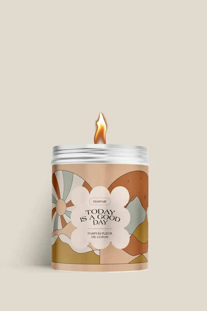 Candles - Candle - Today is a good day - cotton flower scent - DIAIWAIE