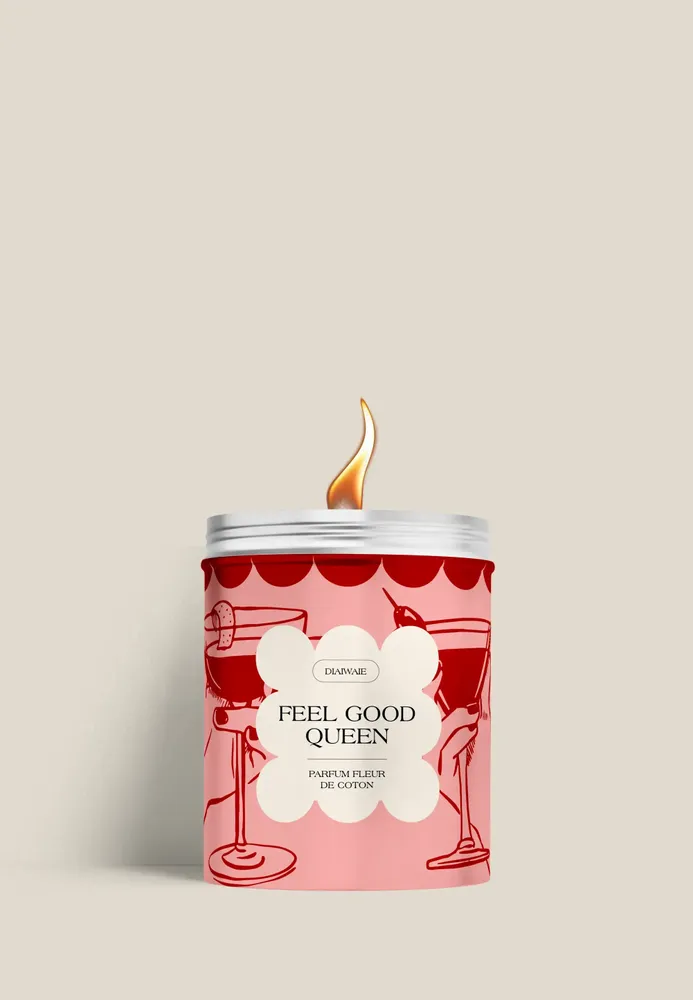 Candles - Candle - Feel good queen - cotton flower scent - DIAIWAIE