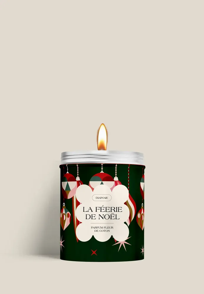 Bougies - Bougie - La féérie de Noel - senteur fleur de coton - DIAIWAIE