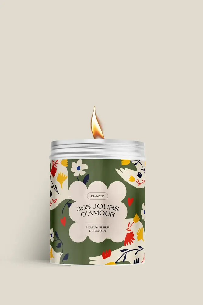 Candles - Candle - 365 days of love - cotton flower scent - DIAIWAIE