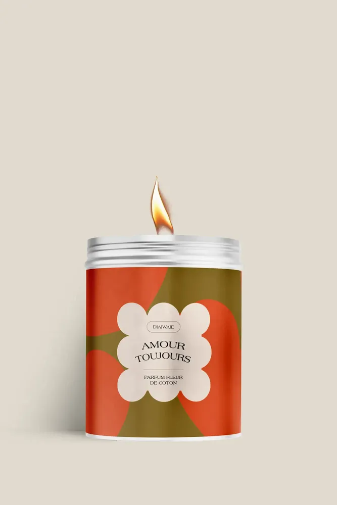 Candles - Candle - Love always - cotton flower scent - DIAIWAIE