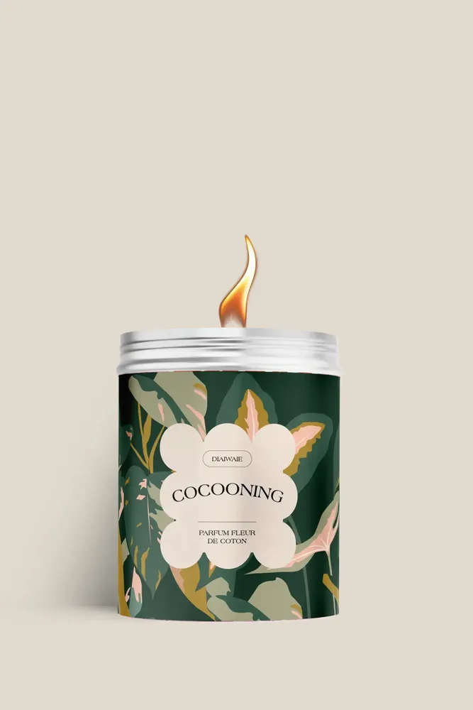 Candles - Candle - Cocooning - cotton flower scent - DIAIWAIE