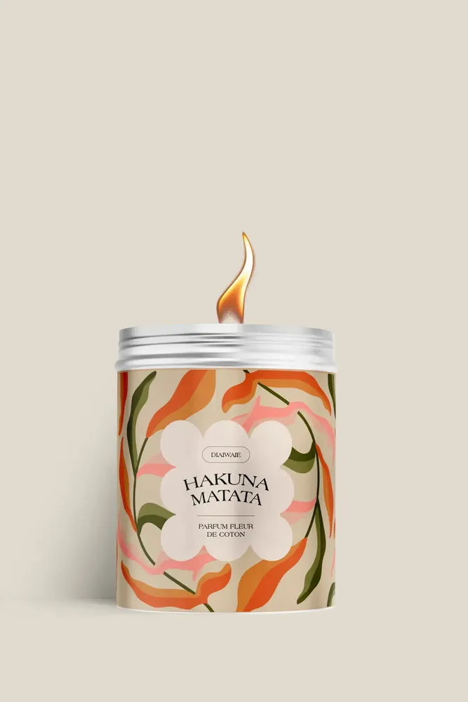 Candles - Candle - Hakuna Matata - cotton flower scent - DIAIWAIE