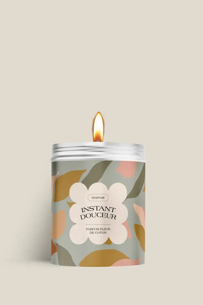 Candles - Candle - Instant softness - cotton flower scent - DIAIWAIE
