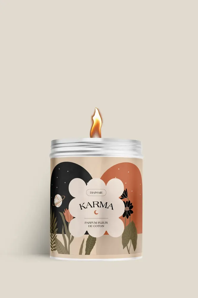 Candles - Candle - Karma - cotton flower scent - DIAIWAIE