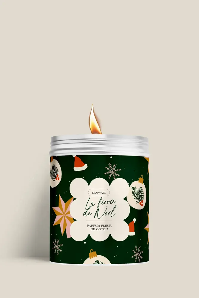 Bougies - Bougie - La vie en rose - senteur fleur de coton - DIAIWAIE