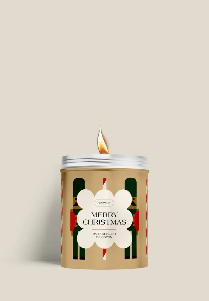 Candles - Candle - Merry Christmas - cotton flower scent - DIAIWAIE