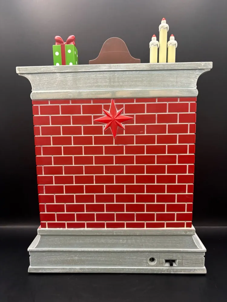 Other Christmas decorations - Christmas LED Fireplace Scene – Santa & Child with Music - BLUE STAR B.V.