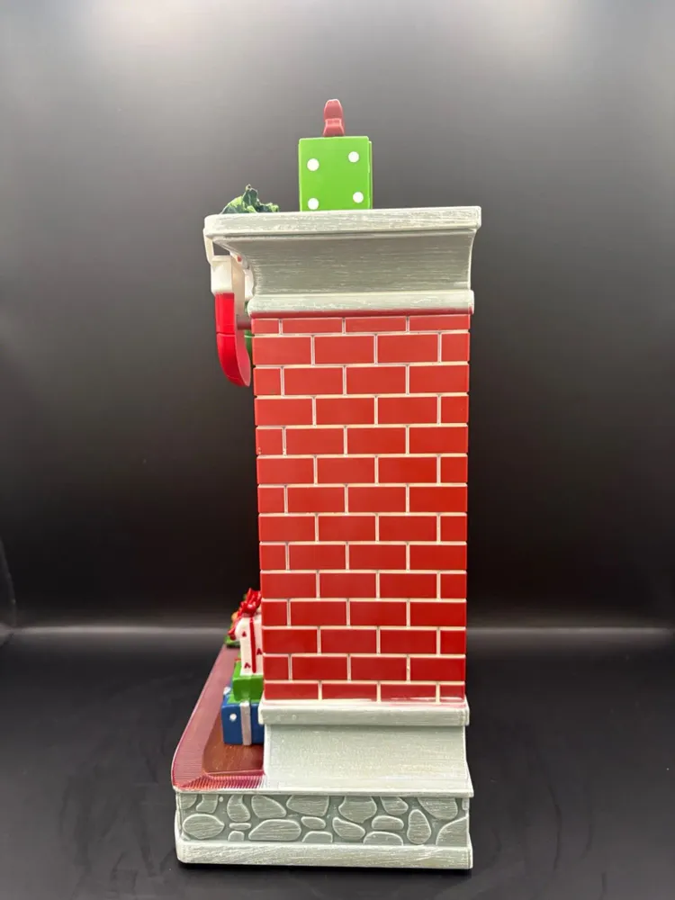 Other Christmas decorations - Christmas LED Fireplace Scene – Santa & Child with Music - BLUE STAR B.V.