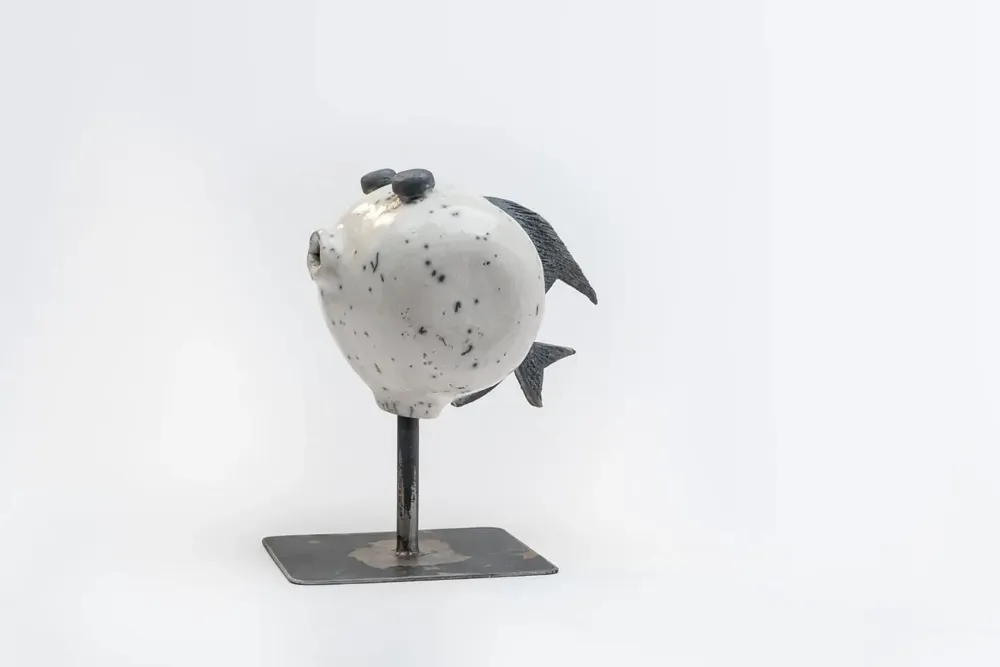 Objets de décoration - Poisson sur socle métallique - YUFTEN