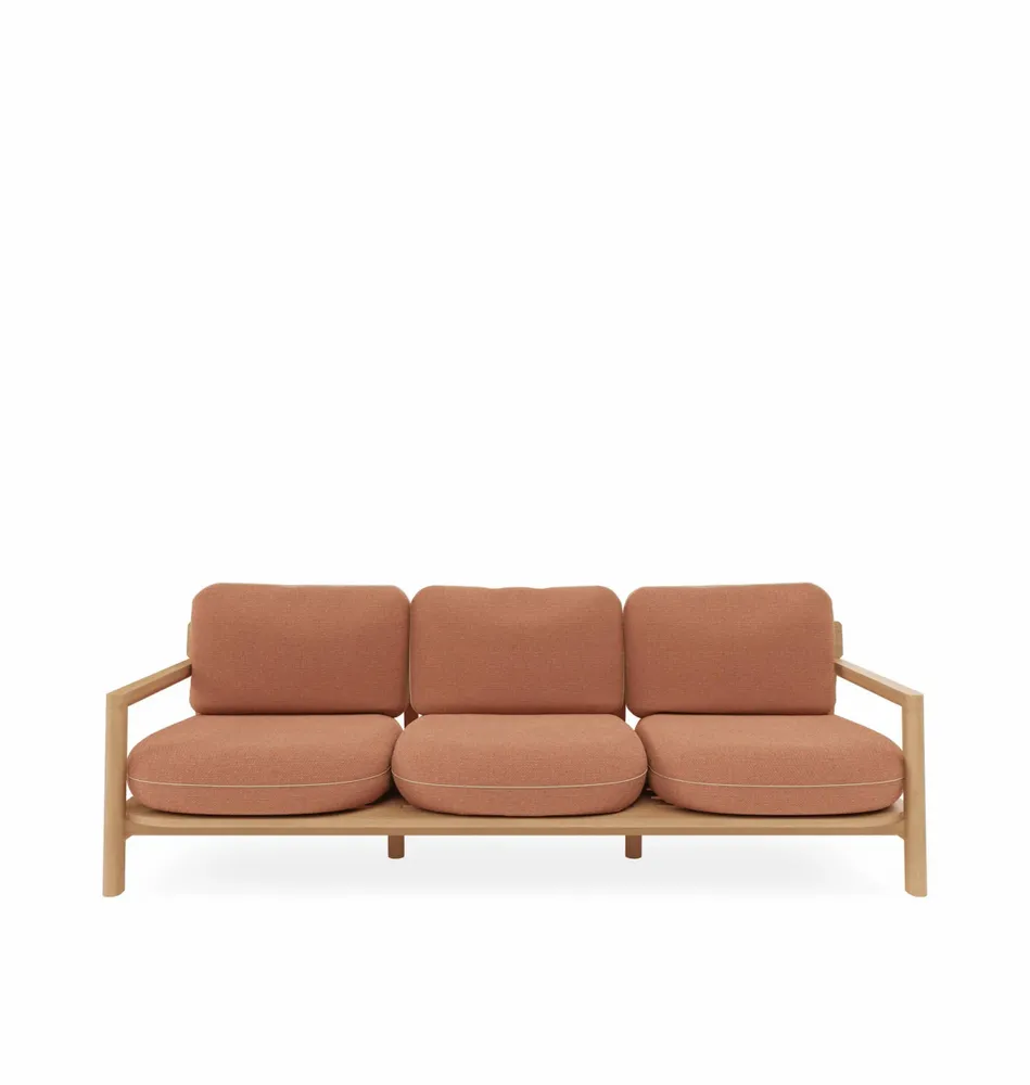 Lawn sofas   - Three seater sofa - FJAKA FURNITURE