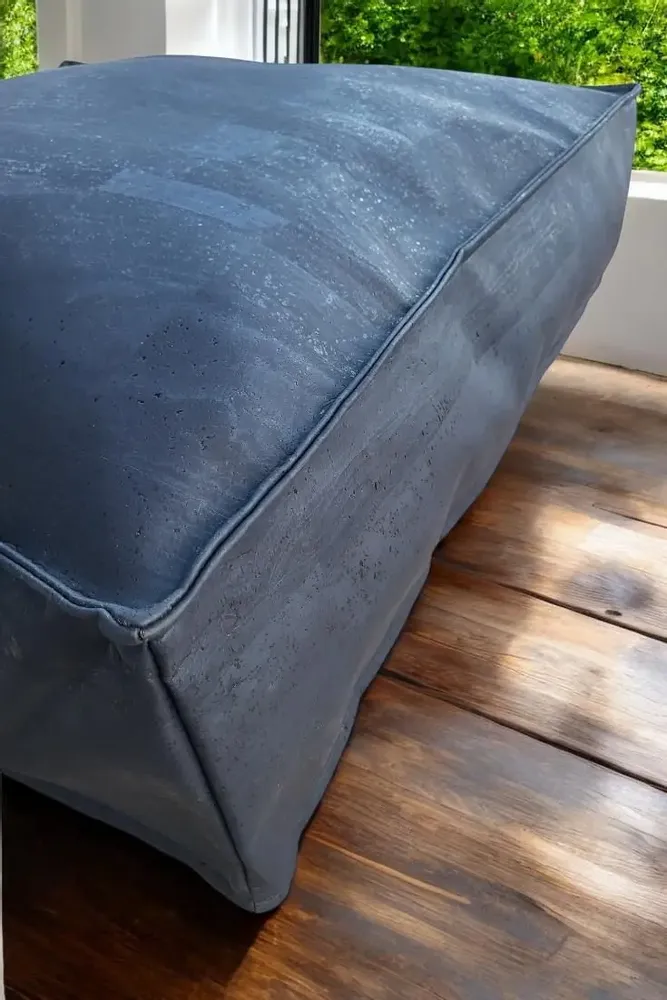 Ottomans - Majestic blue - Cork-LUX Collection| Poufs and floor cushions - ARTISAN BY MF