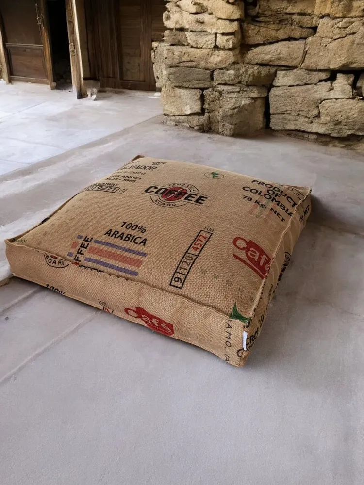 Ottomans - Bica Jute coffee sack - Floor cushion - ARTISAN BY MF