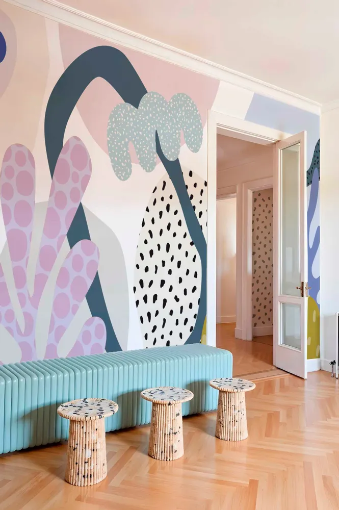 Wallpaper - Wallpaper No. 731 - Coral Pop - WELLPAPERS