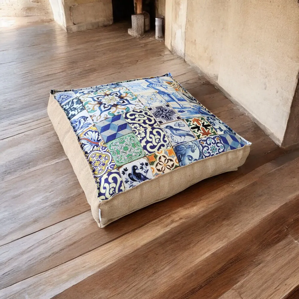 Ottomans - Azulejo Heritage Pouf - ARTISAN BY MF