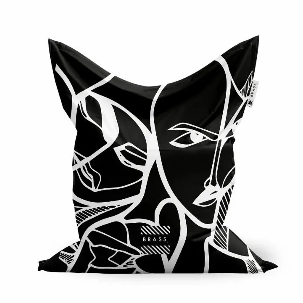 Fauteuils de jardin - Pouf d'exterieur/interieur Black Elongi  - Design by BRASS - ARTDECORIS