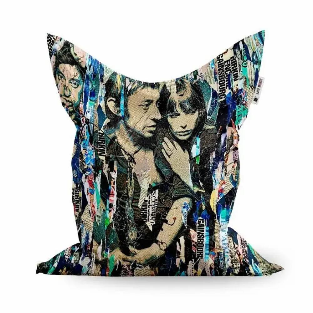 Lawn armchairs - Jane and Serge Outdoor/Indoor Ottoman - Design by Anne Mondy - ARTDECORIS