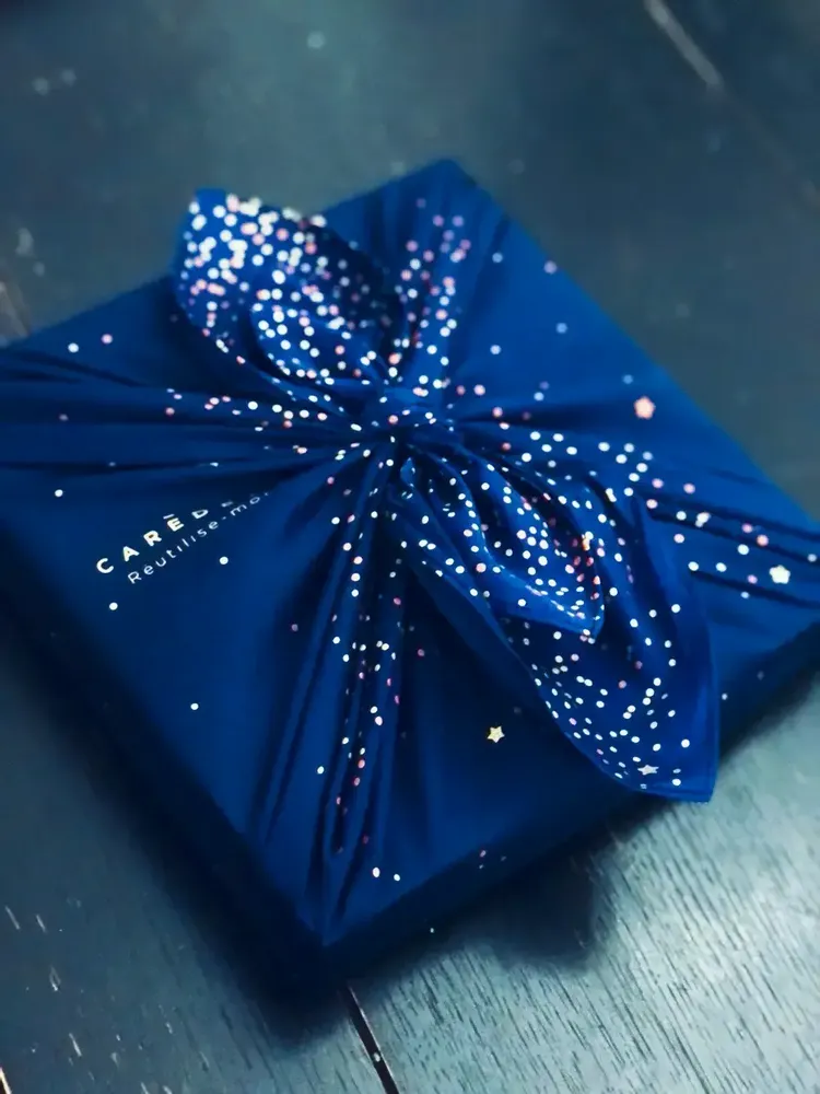 Papeterie - Emballage Cadeau Réutilisable Satin Luxe – Nuit Féerique - CARÉDEAU PAPIER CADEAU RÉUTILISABLE