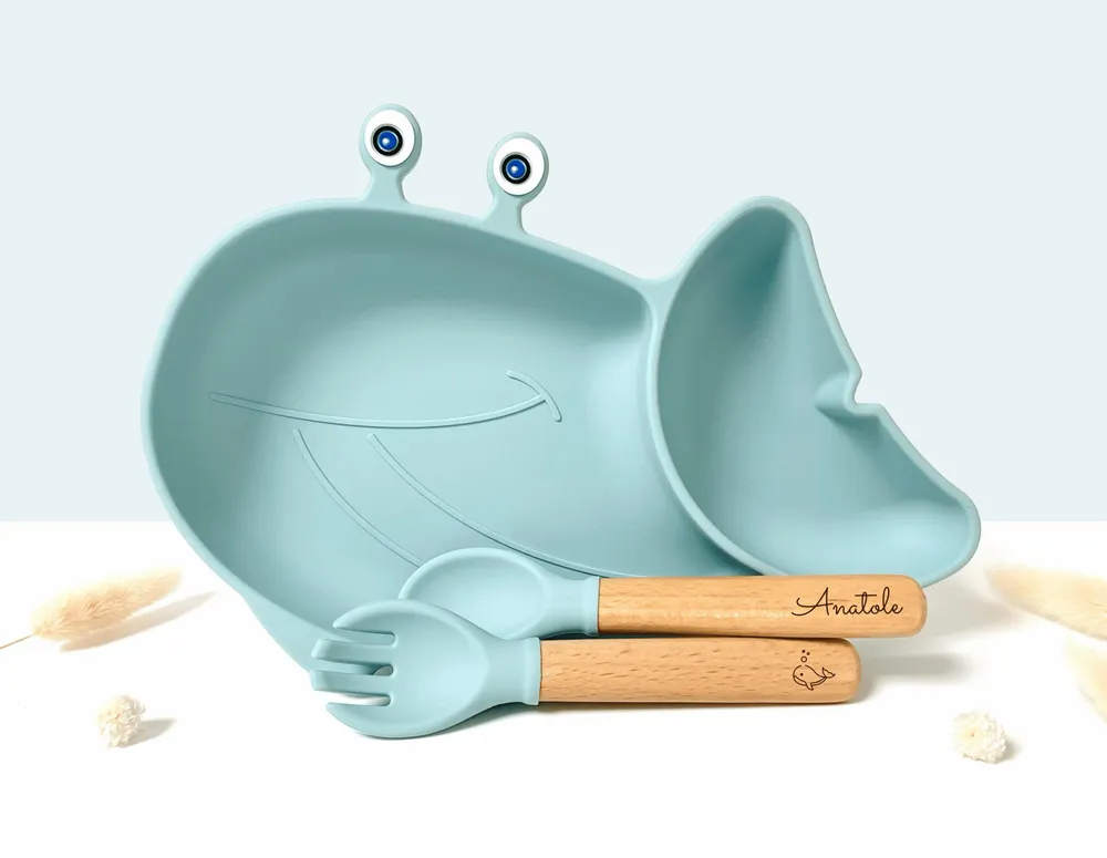 Repas pour enfant - Solène l’assiette Baleine - LES PETITS CITRONS