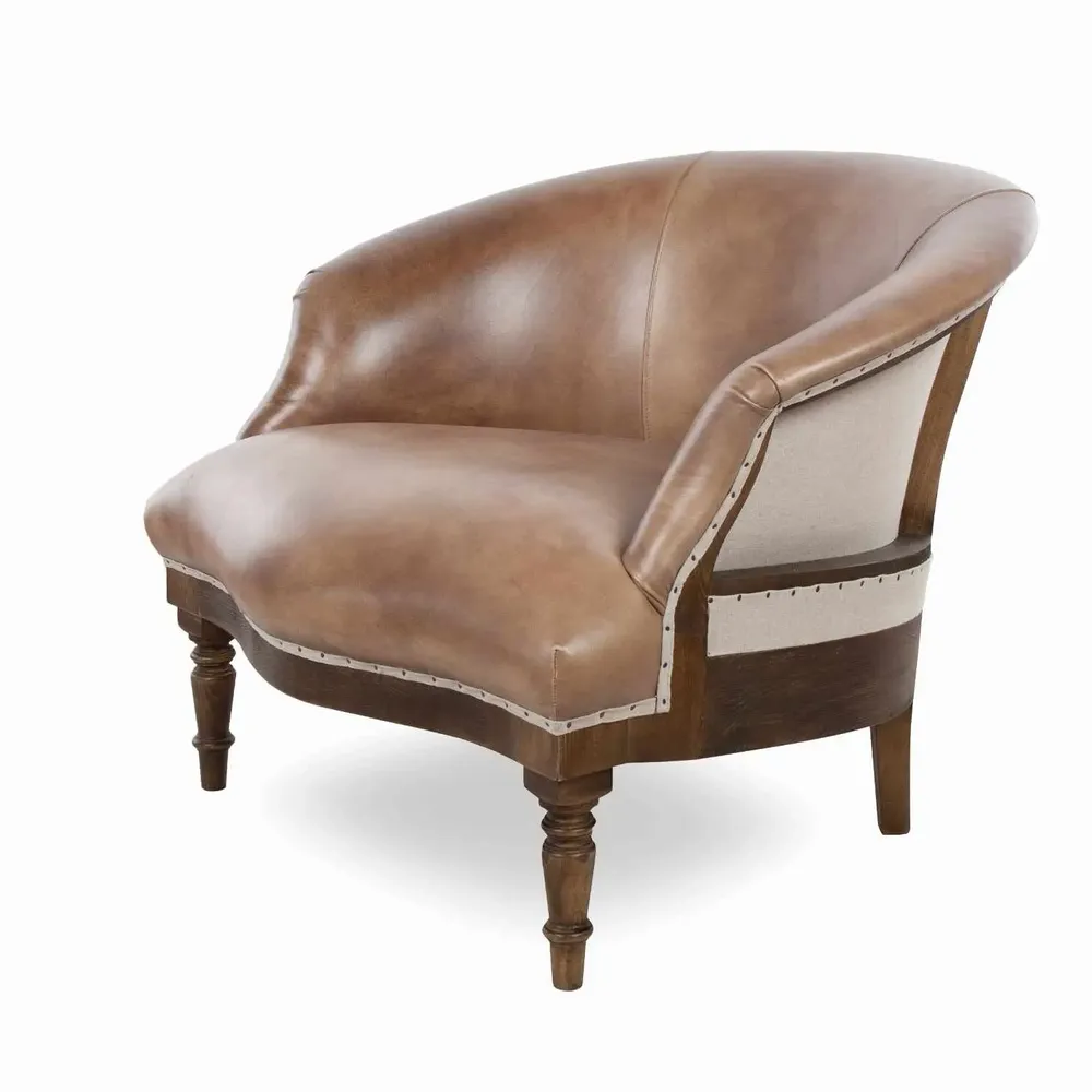 Chairs for hospitalities & contracts - Cotton Essence Special Leather | Small armchair - CREARTE COLLECTIONS