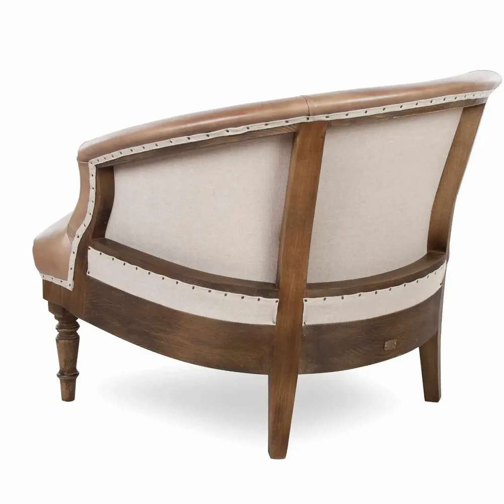 Chairs for hospitalities & contracts - Cotton Essence Special Leather | Small armchair - CREARTE COLLECTIONS