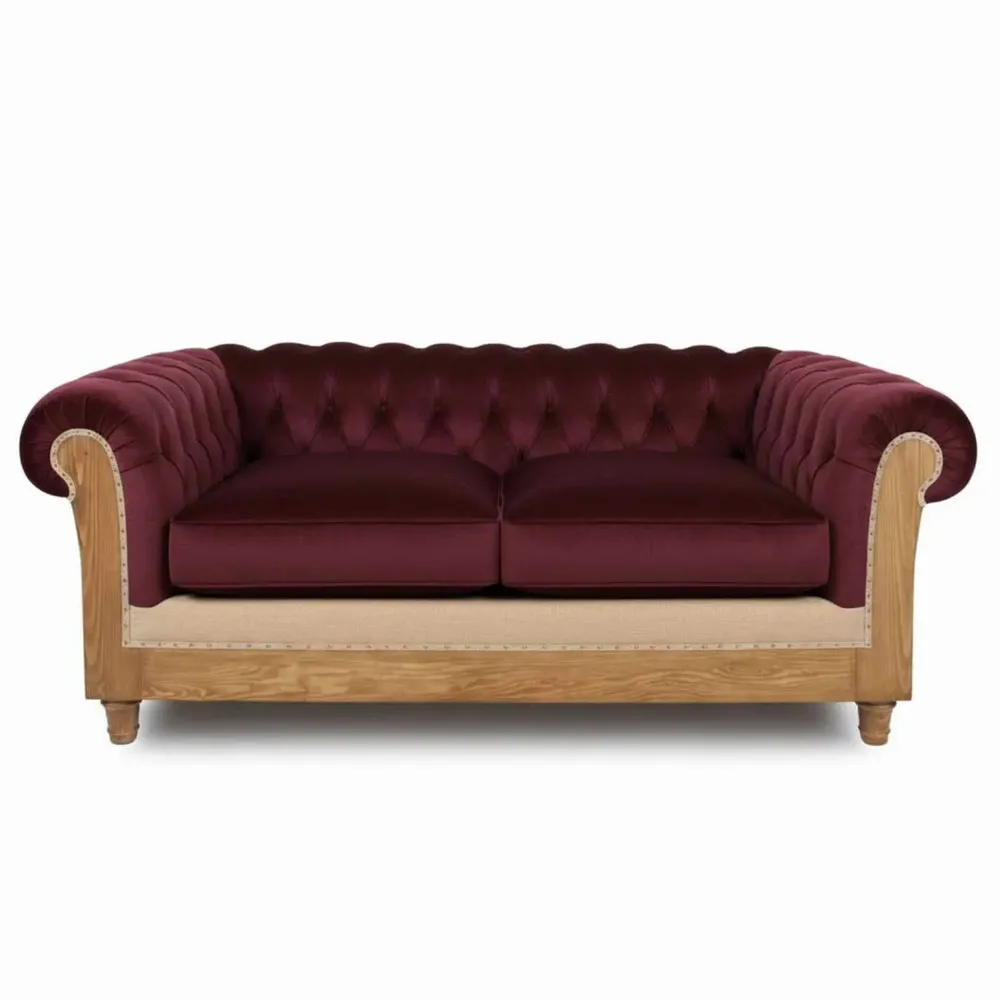 Sofas for hospitalities & contracts - Chesterfield Essence Bordeaux  |Sofa and armchair - CREARTE COLLECTIONS