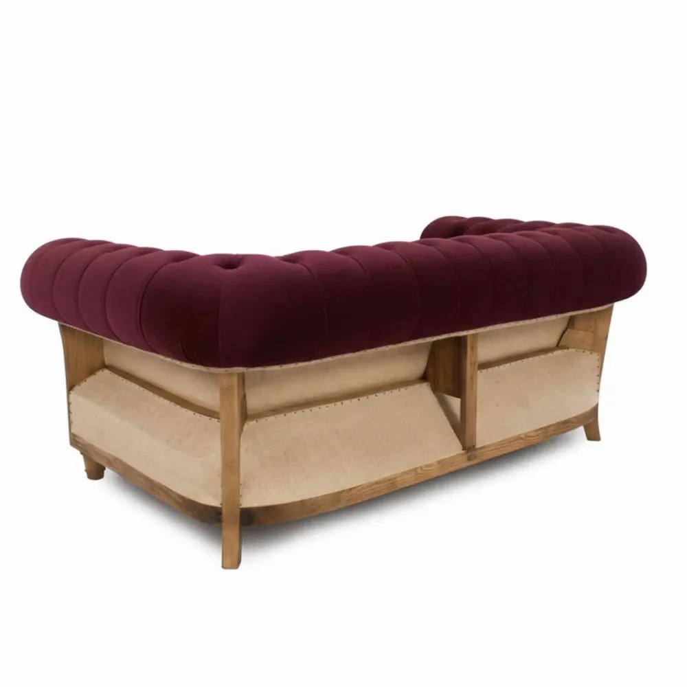 Sofas for hospitalities & contracts - Chesterfield Essence Bordeaux  |Sofa and armchair - CREARTE COLLECTIONS