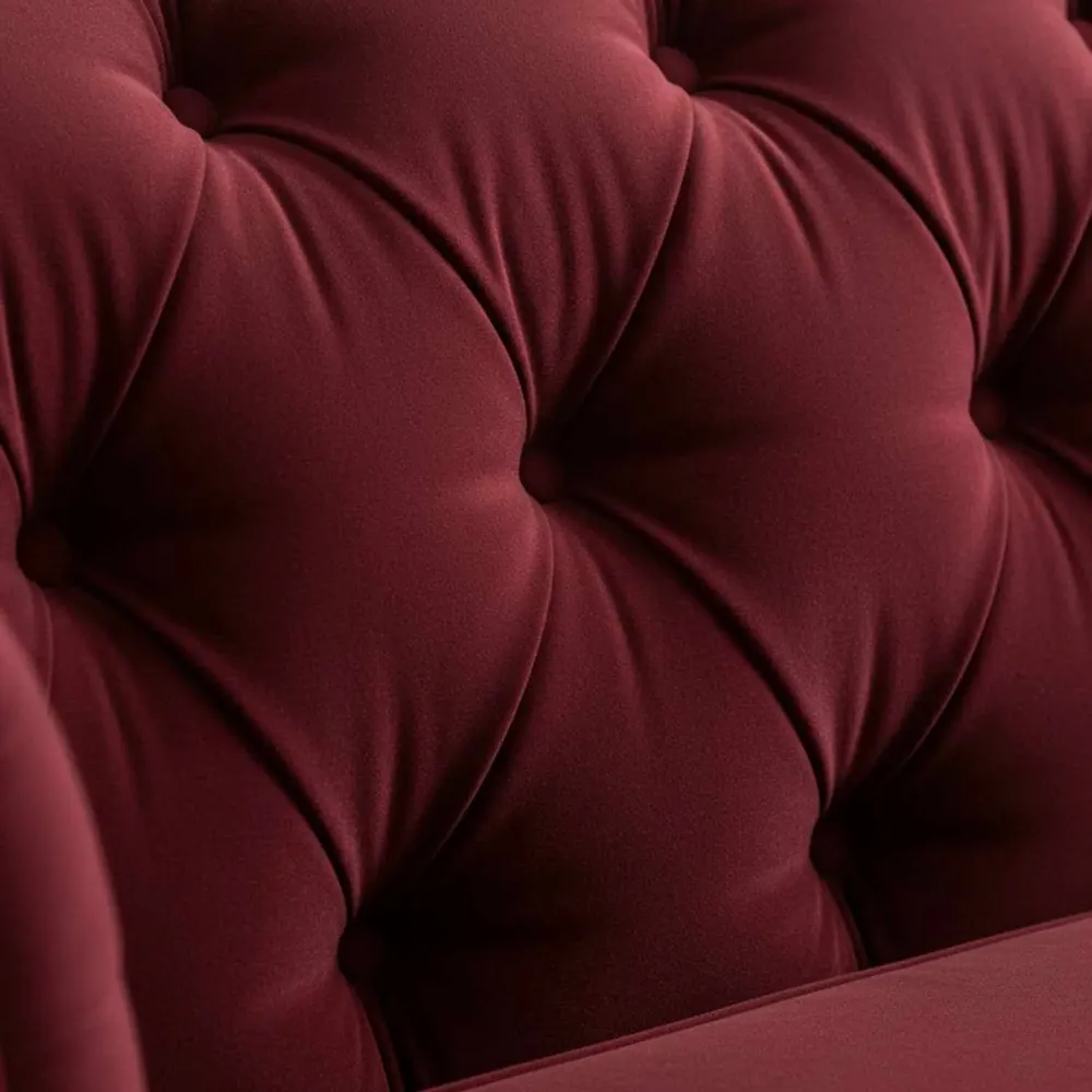 Sofas for hospitalities & contracts - Chesterfield Essence Bordeaux  |Sofa and armchair - CREARTE COLLECTIONS