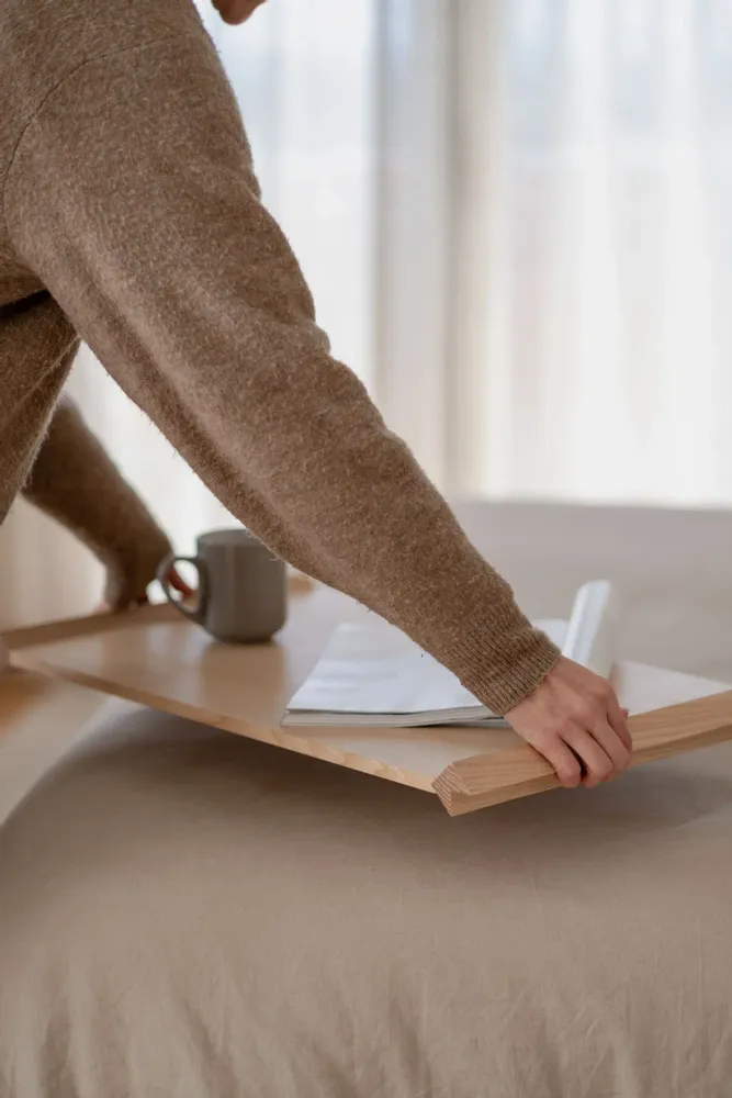 Kitchens furniture - TRAVE – Minimalist Tray in Ash Wood - MOR