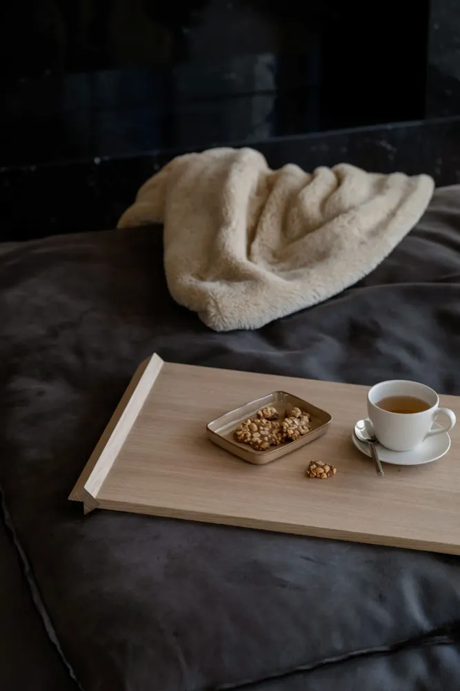 Meubles de cuisines  - TRAVE — Plateau minimaliste en bois de chêne - MOR