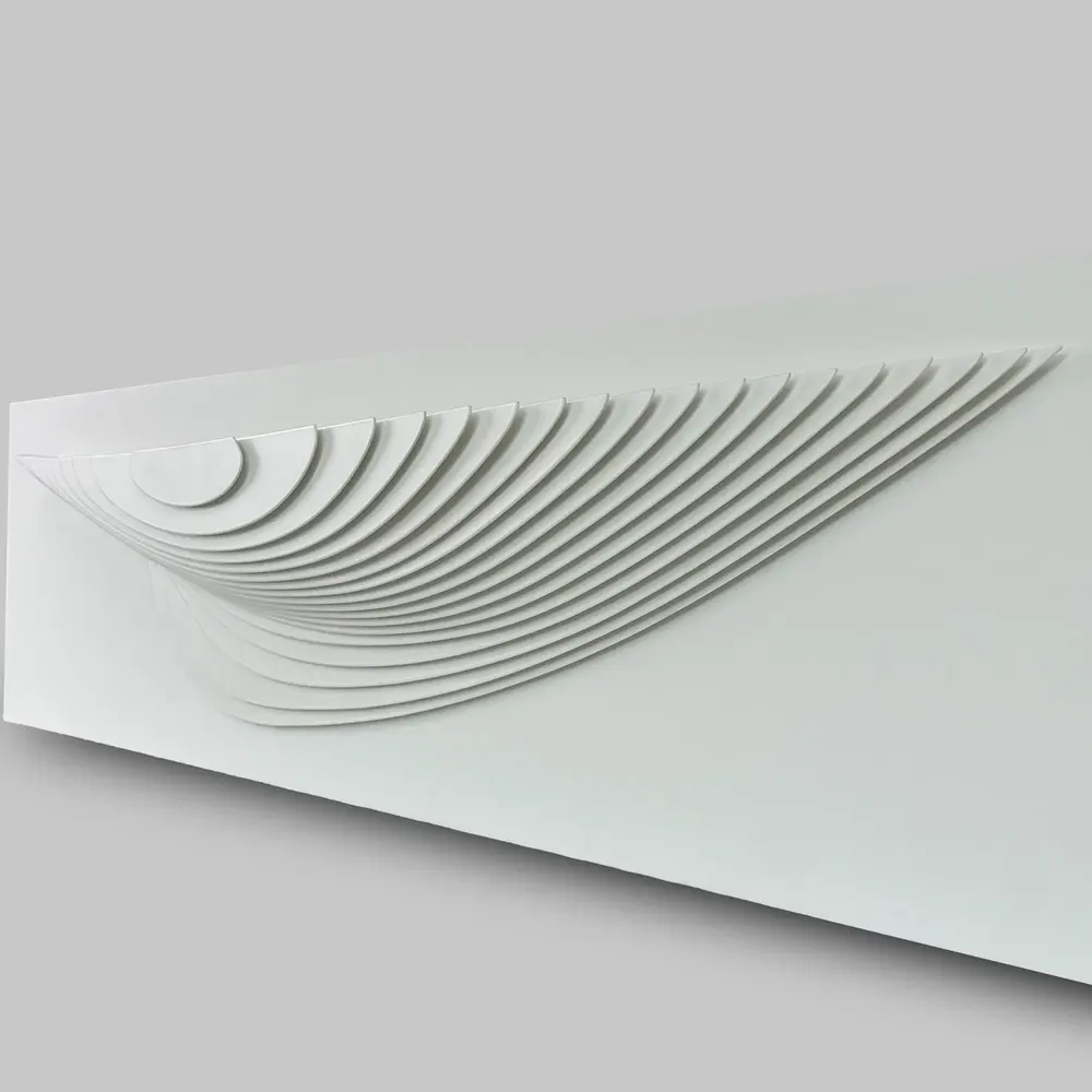 Sculptures, statuettes et miniatures - Sculpture murale PD 02 White-White - ANTOINE F.