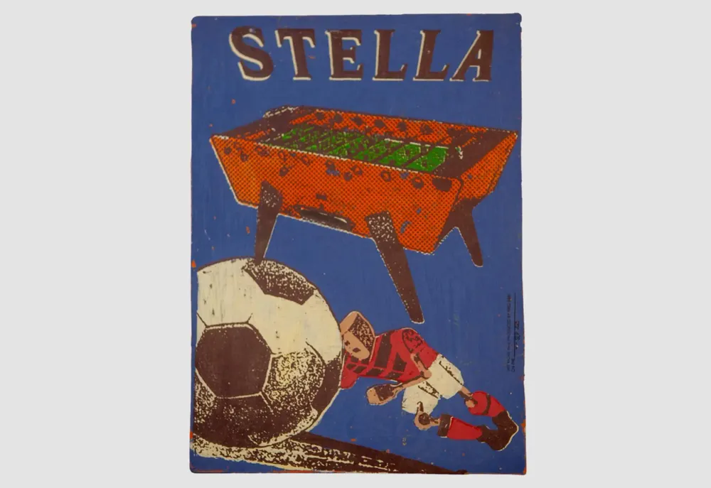 Wall ensembles - TABLEAU UNIQUE STELLA X FRED BRED - STELLA BABY-FOOT & BILLARDS