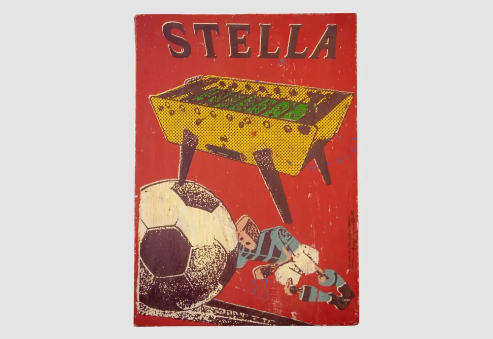 Wall ensembles - TABLEAU UNIQUE STELLA X FRED BRED - STELLA BABY-FOOT & BILLARDS