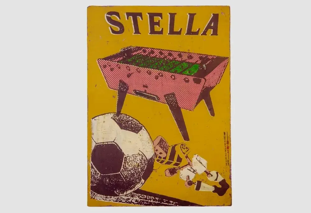 Wall ensembles - TABLEAU UNIQUE STELLA X FRED BRED - STELLA BABY-FOOT & BILLARDS