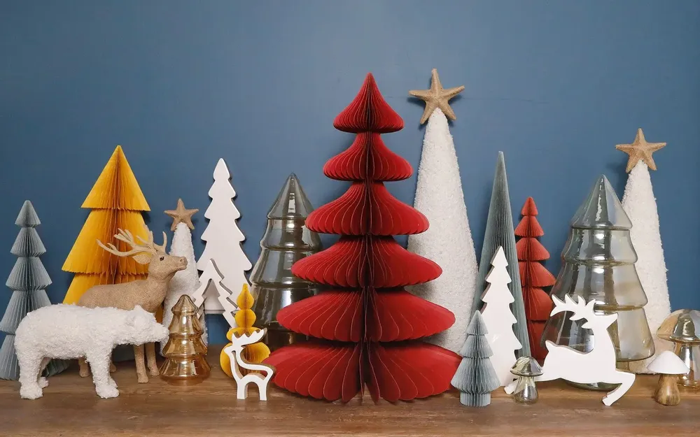 Autres décorations de Noël - Sapins en papier - BE HOME