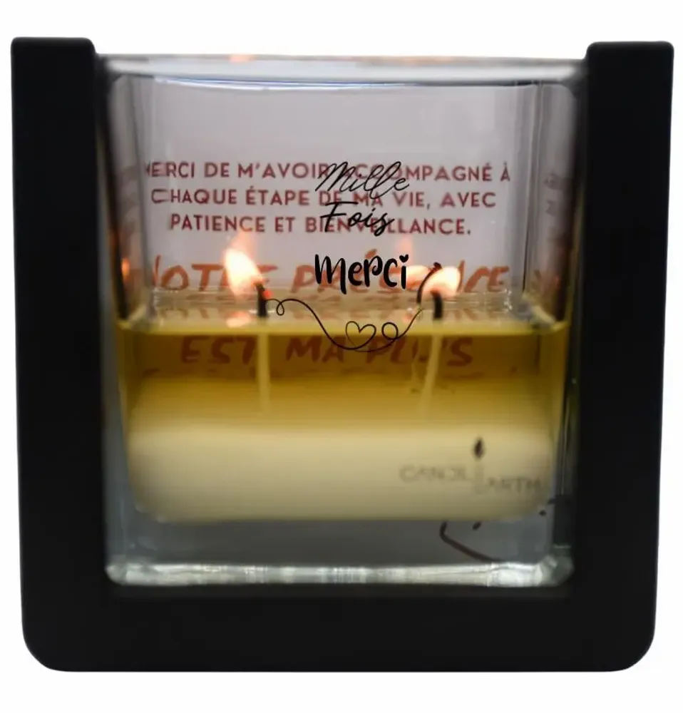 Candles - Scented surprise candle decoration - Merci 💕 Amis, famille - BOUGIES CANDLEARTH