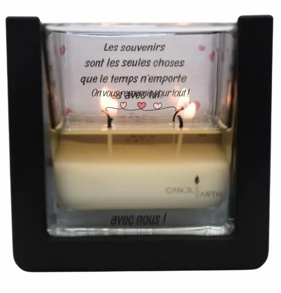 Bougies - Bougie surprise parfumée décoration - Merci 💕 Amis - BOUGIES CANDLEARTH