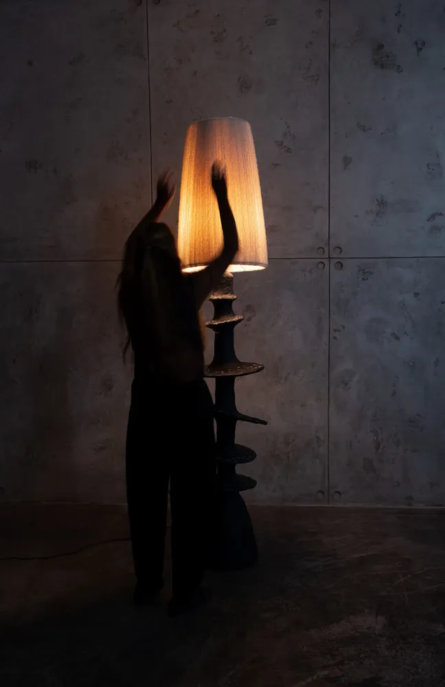 Floor lamps - Orbita Sculptural Floor Lamp - PLETOSTUDIO